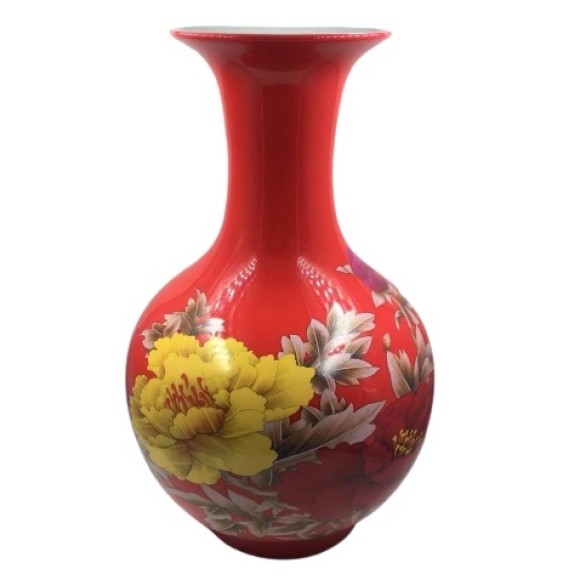 VASO CHINÊS DE PORCELANA 36CM