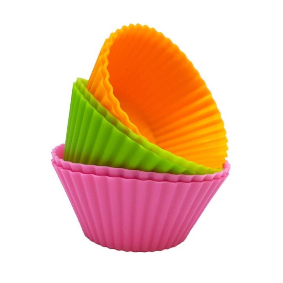 FORMA DE CUPCAKE  SILICONE 6PCS