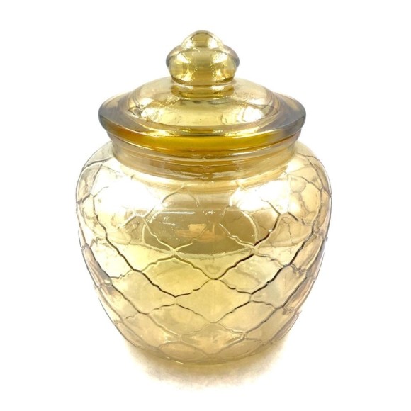 POTE DE VIDRO GOLD 18CM 1400ML